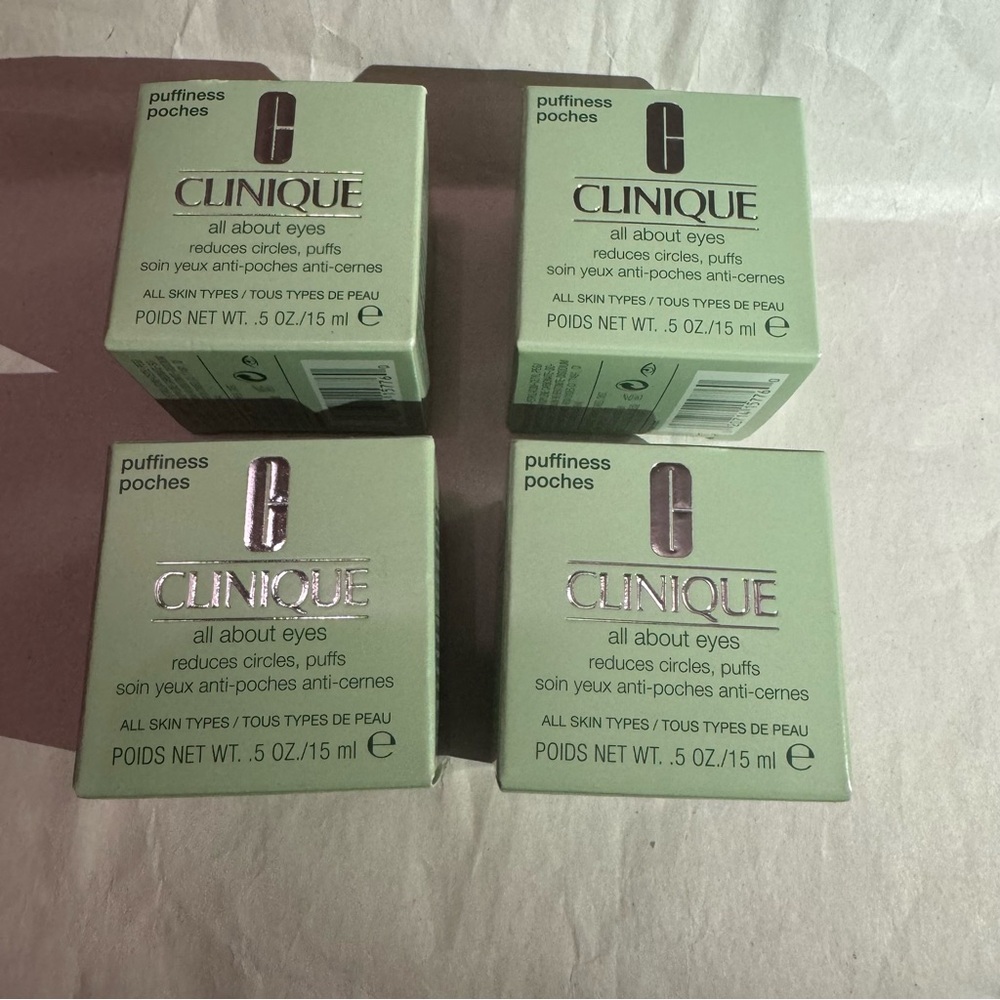 4 x Clinique eye cream